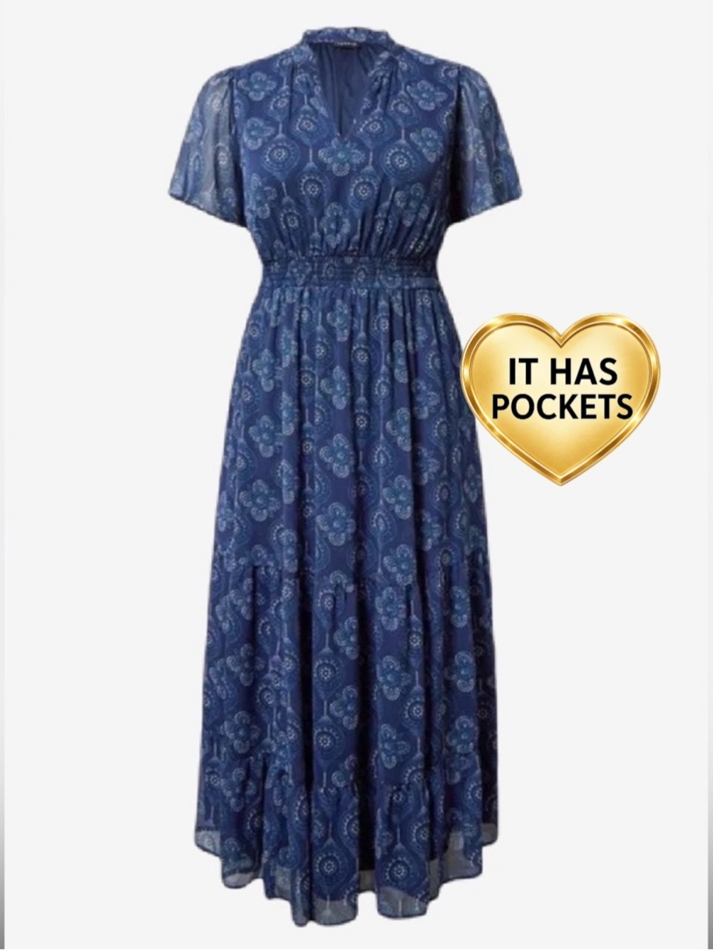 TORRID Ruffle Neckline Maxi Dress 00X